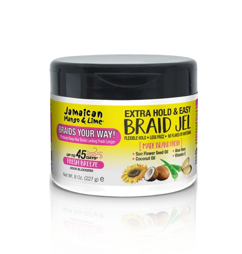 Jamaican Mango & Lime Extra Hold & Easy Braid Gel 8 oz.