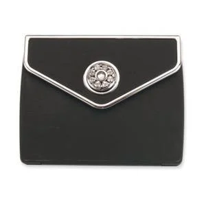 BRANDON MIRROR CRYSTALLIZED SWAROVSKI BLACK 7X RECTANGLE 802