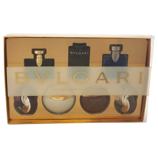 Bvlgari Iconic Minature Collection for Men and Women 7 Piece