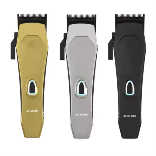 Caliber Professional .50 Cal Mag Cordless Clipper with DLC Blades - Black, Gold and Silver