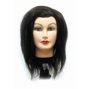CELEBRITY HAIR MANIKINS DEBRA 100% HUMAN HAIR 17 IN -19 IN