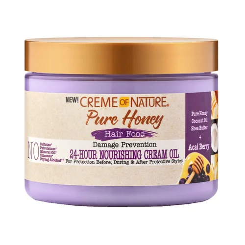 Creme of Nature Pure Honey 24-Hour Nourishing Cream Oil 4.7 oz.