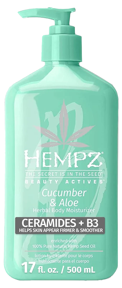 Beauty Actives Cucumber & Aloe Herbal Body Moisturizer with Ceramides + B3 - 17 oz