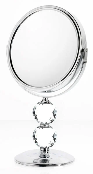 Danielle Mirror 10X Chrome Double Crystal Ball
