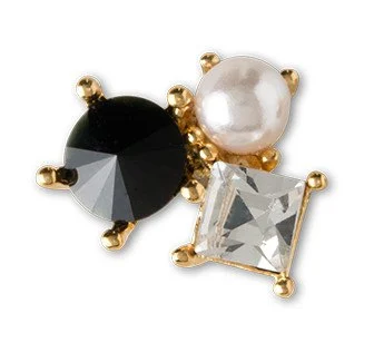 Dashing Diva Press-On Charms Gold Onyx