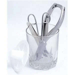 DEBRA LYNN GLASS STERLIZING JAR WITH COVER 4 OZ