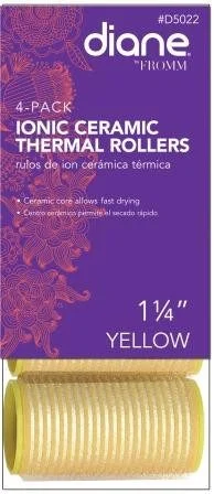 Diane Ionic Ceramic Thermal Rollers 1 1/4 in Yellow