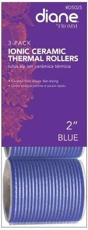 Diane Ionic Ceramic Thermal Rollers 2 in Blue