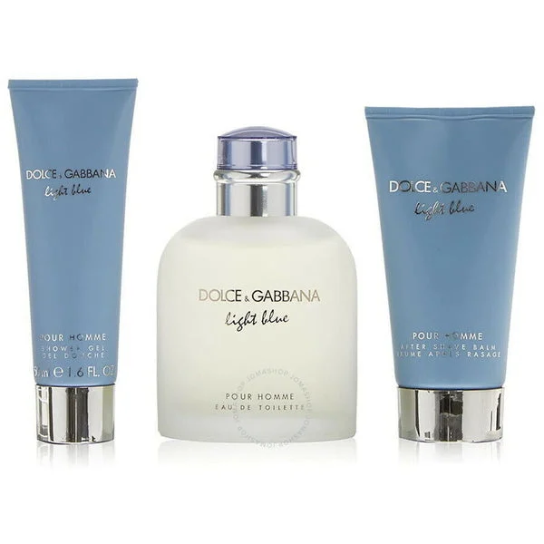 Dolce And Gabbana Light Blue Mens Set 3pc $130.00 Value