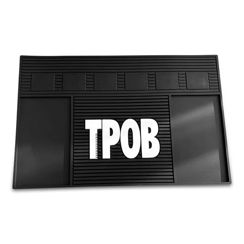 TPOB Magnetic Mat Blackout Edition – Heavy Duty Barber Tool Organizer