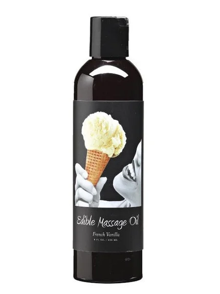 Earthly Body Edible Massage Oil-Vanilla 8 oz