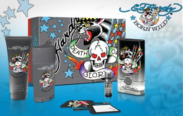 ED HARDY Born Wild Men`s Gift Set-5pc