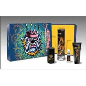 ED HARDY MEN`S KING DOG SET 4 PIECE