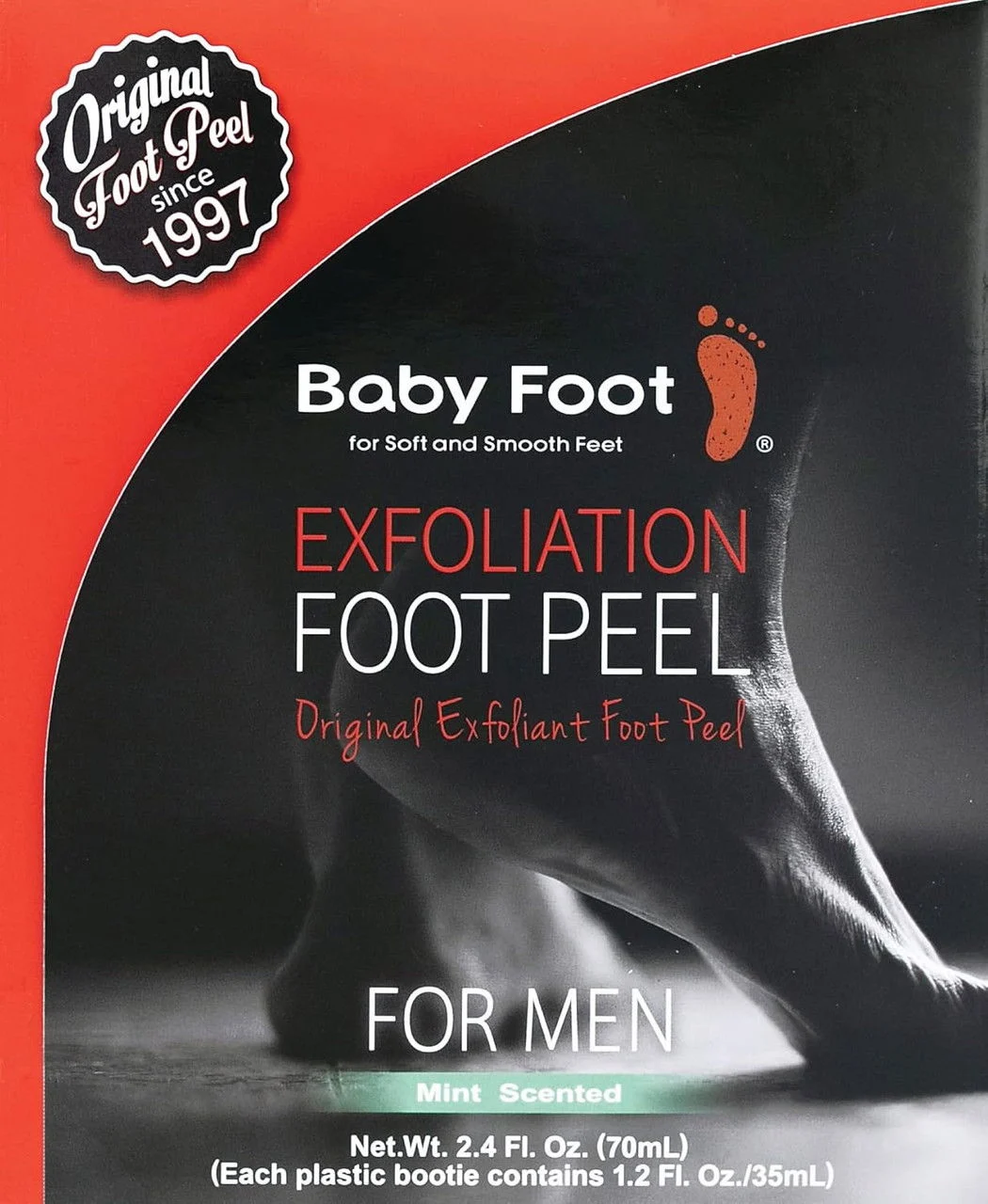 Exfoliation Foot Peel For Men - Mint Scented