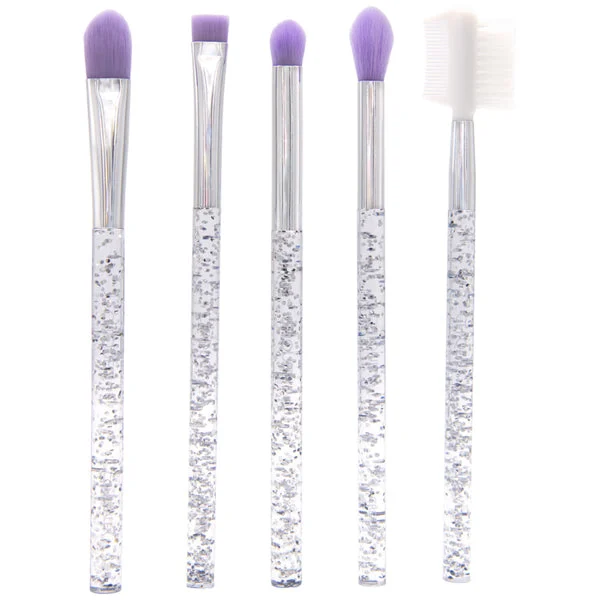 Royal Brush Chique 5 pcs Bold Eye Purple with Silver Glitter