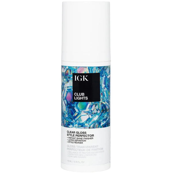 IGK Club Lights Clear Gloss Style Perfector 2.5 oz