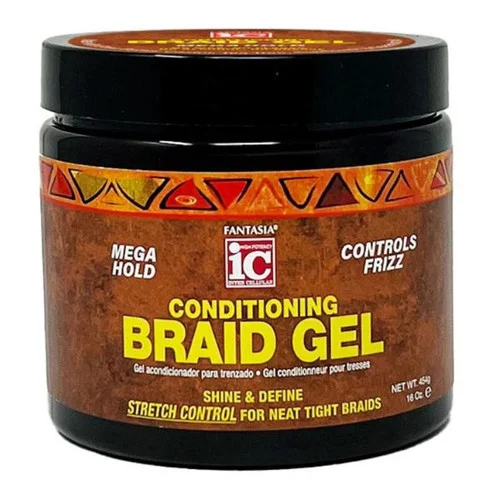 IC Fantasia Conditioning Braid Gel Mega Hold Controls Frizz 16 oz.