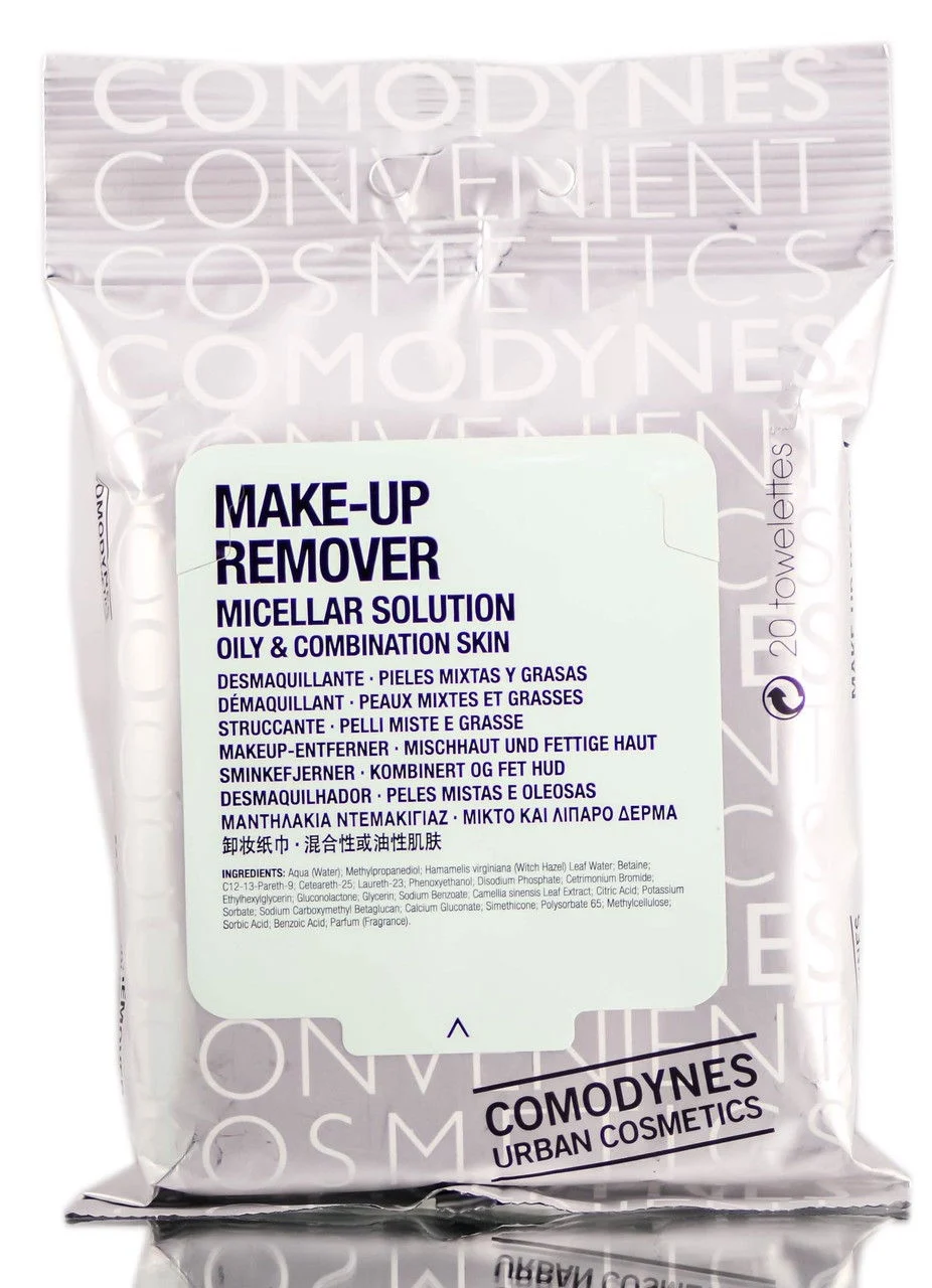 Oily & Combination Skin Micellar Solution Make-Up Remover Pack - 20 pc