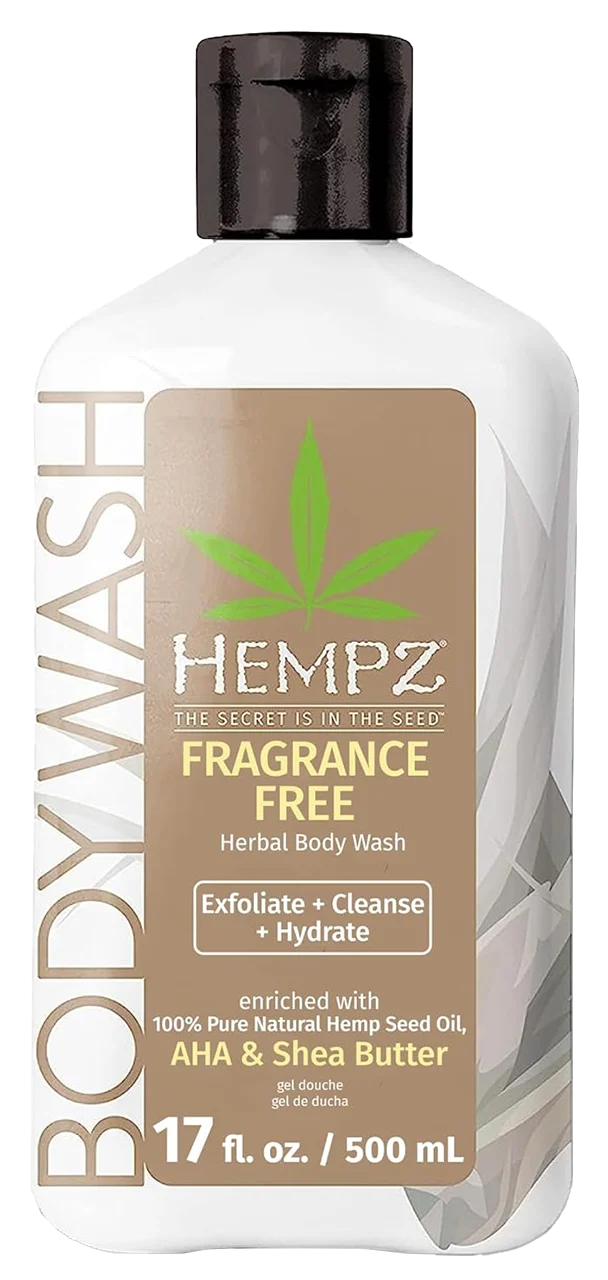 Fragrance Free Herbal Body Wash - 17 oz