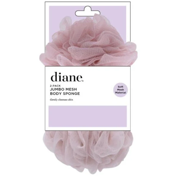 Diane Jumbo Mesh Body Sponge 2 pk