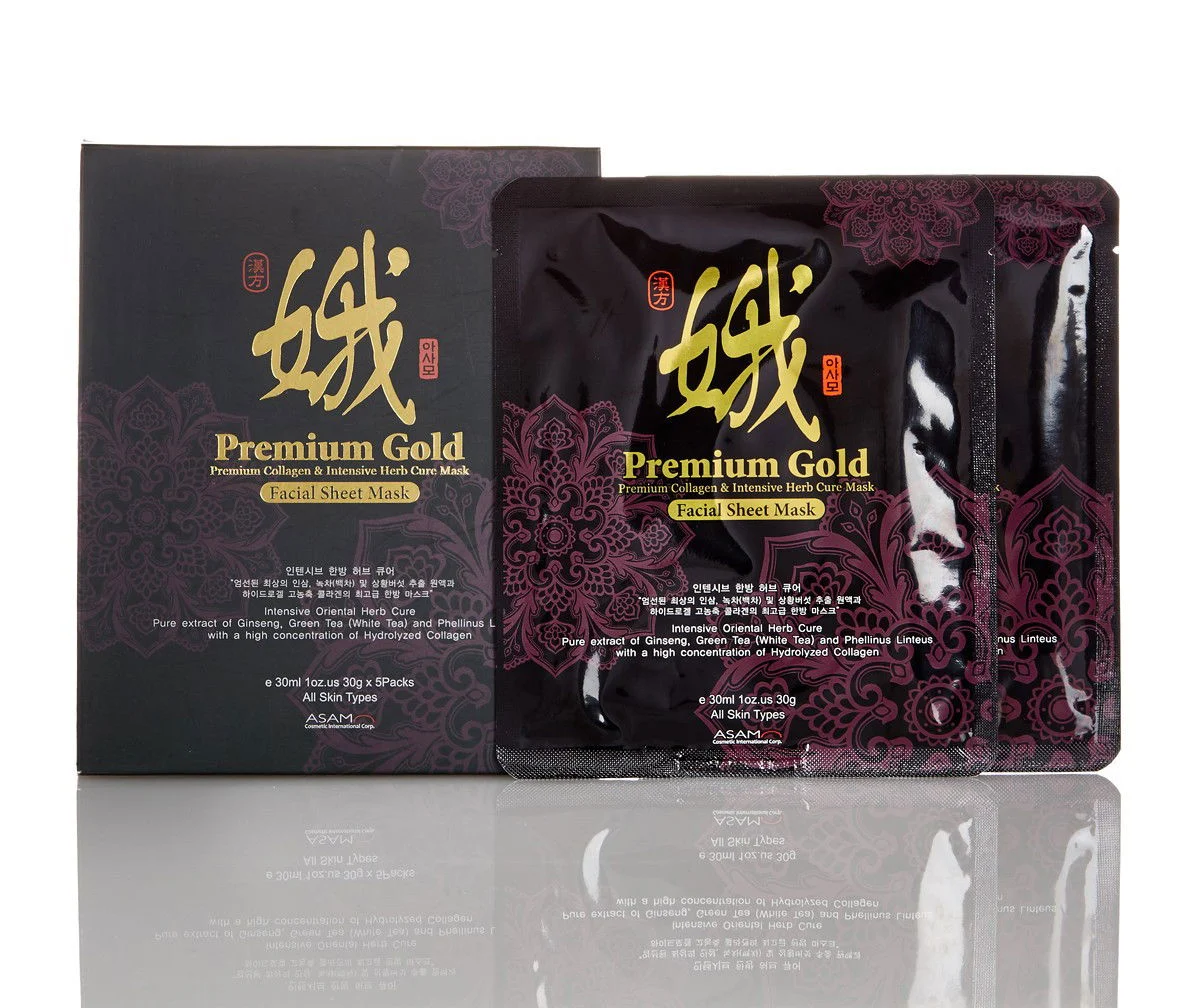 Premium Gold Collagen Hydrogel Mask - Option : 5 Pack