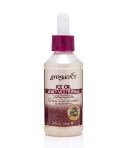 Groganics Medigro Ice Oil Cools & Moisturizes Scalp 4 oz