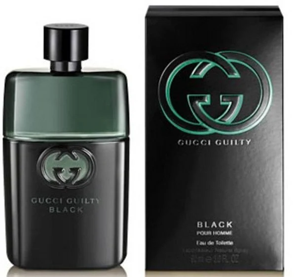 GUCCI GUILTY BLACK MEN`S POUR HOMME EAU DE TOILETTE SPRAY 3 oz