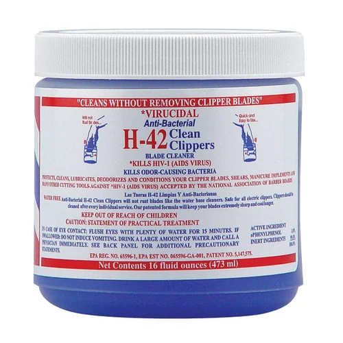 H-42 Clipper Cleaner Virucidal Anti-Bacterial Jar