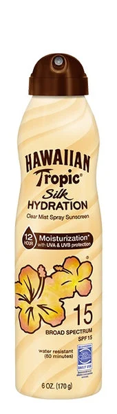 Hawaiian Tropic Clear Mist Silk Hydration SPF15 6 oz