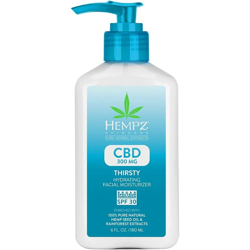Hempz CBD Thirsty Hydrating Facial Moisturizer - 6 oz