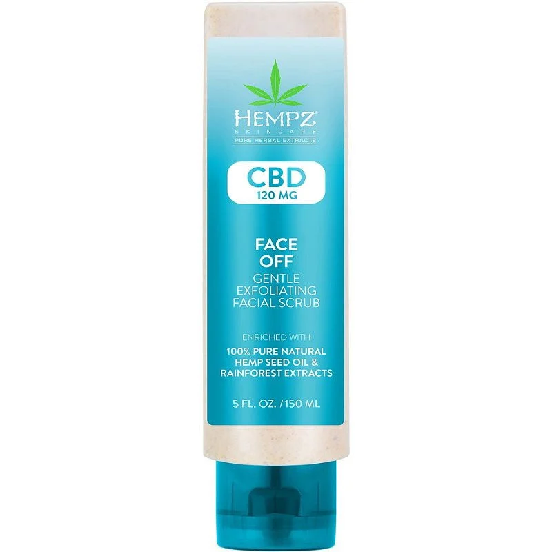 Hempz CBD Face Off Gentle Exfoliating Scrub - 5 oz