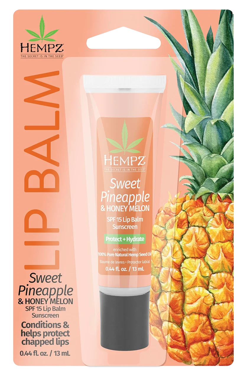 Sweet Pineapple & Honey Melon Herbal Lip Balm with SPF 15 - 0.44 oz