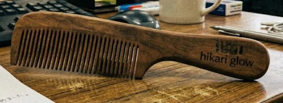 Hikari Glow Japanese Inspired Wood Comb - 1 piece