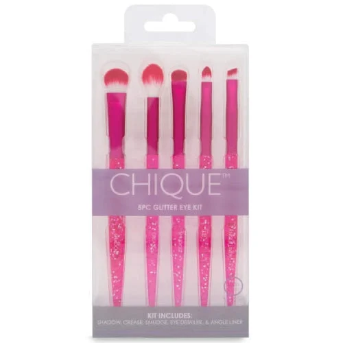 Royal Brush Chique 5 Pcs Bold Eye Set Pink Multiglitter