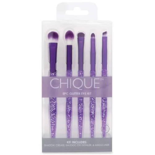 Royal Brush Chique 5 Pcs Bold Eye Set Purple Multiglitter