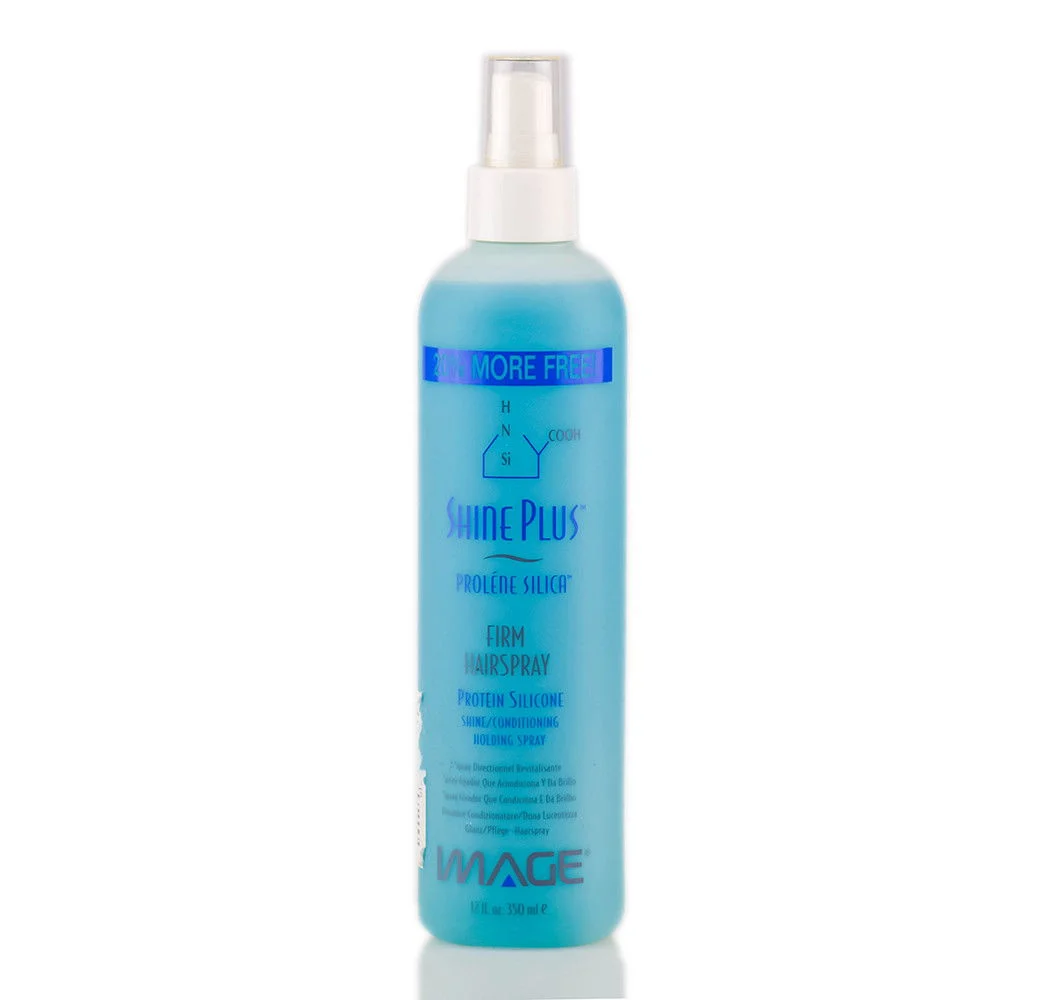 Shine Plus Firm Hairspray - Shine/Conditioning Holding Spray - Size : 12 oz