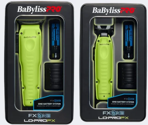 BaByliss PRO FXONE LO-PROFX Neon Yellow Clipper & Trimmer Combo