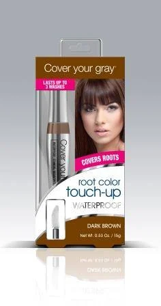 Irene Gari Cover Your Gray Root Color Touch-Up Waterproof-Dark Brown .53 oz