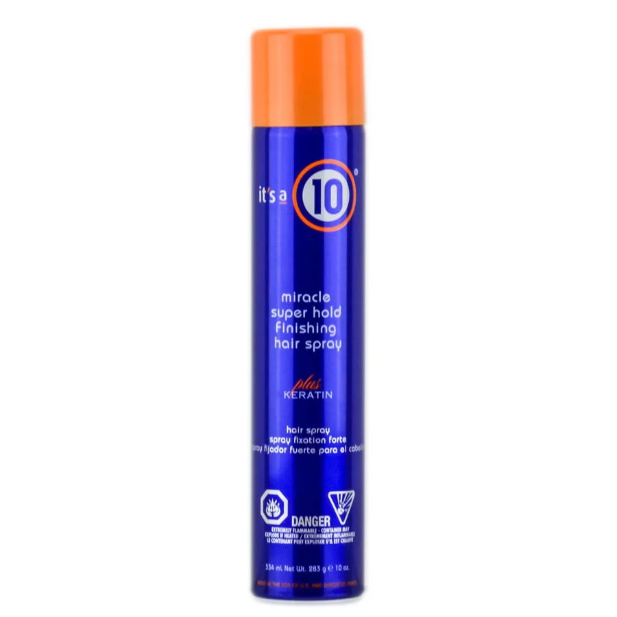 It's a 10 Miracle Super Hold Finishing Hair Spray - Plus Keratin - Option : Plus Keratin - 10 oz