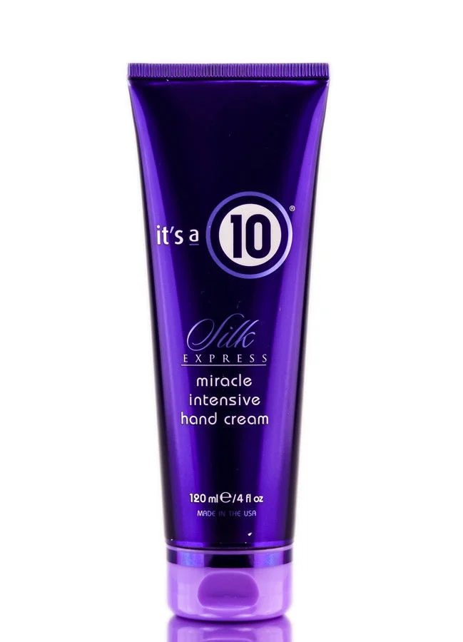 It's a 10 Silk Express Miracle Intensive Hand Cream - Size : 4 oz