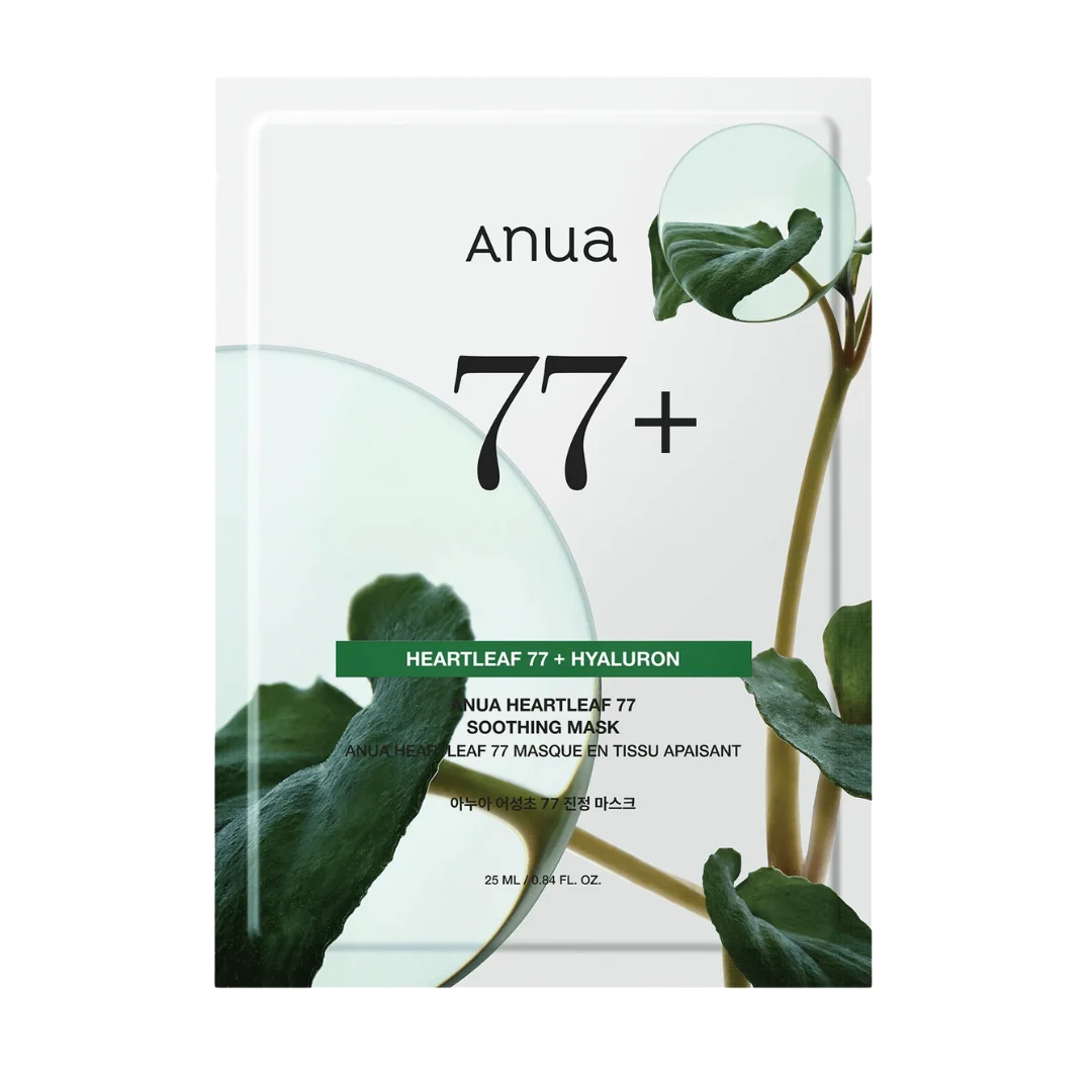 Heartleaf 77+ Hyaluron Soothing Mask - 1pc