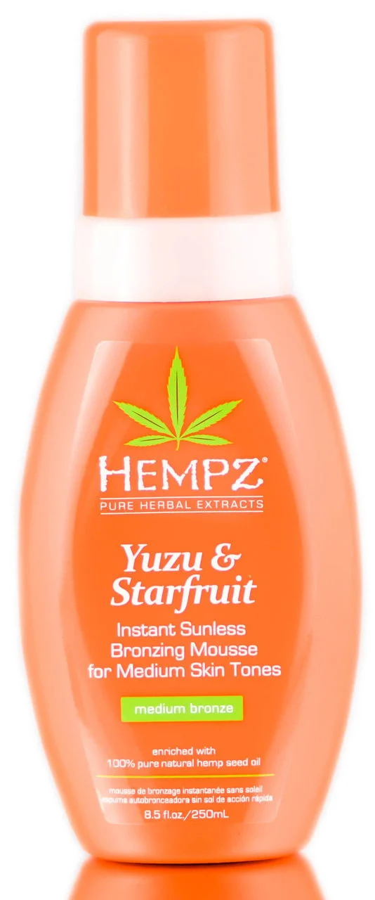 Hempz Yuzu & Starfruit Instant Sunless Bronzing Mousse for Medium Skin Tones - 8.5 oz