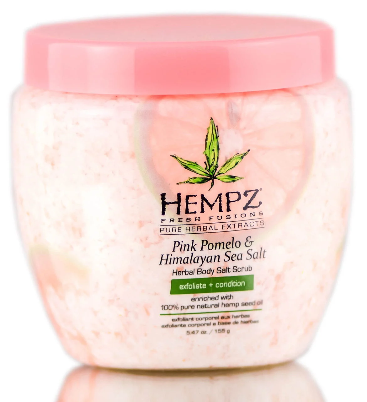 Hempz Pink Pomelo & Himalayan Sea Salt Herbal Body Salt Scrub - 5.47 oz