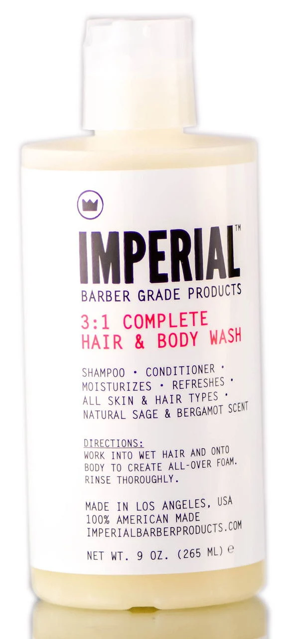 3 in 1 Complete Hair & Body Wash - 9 oz