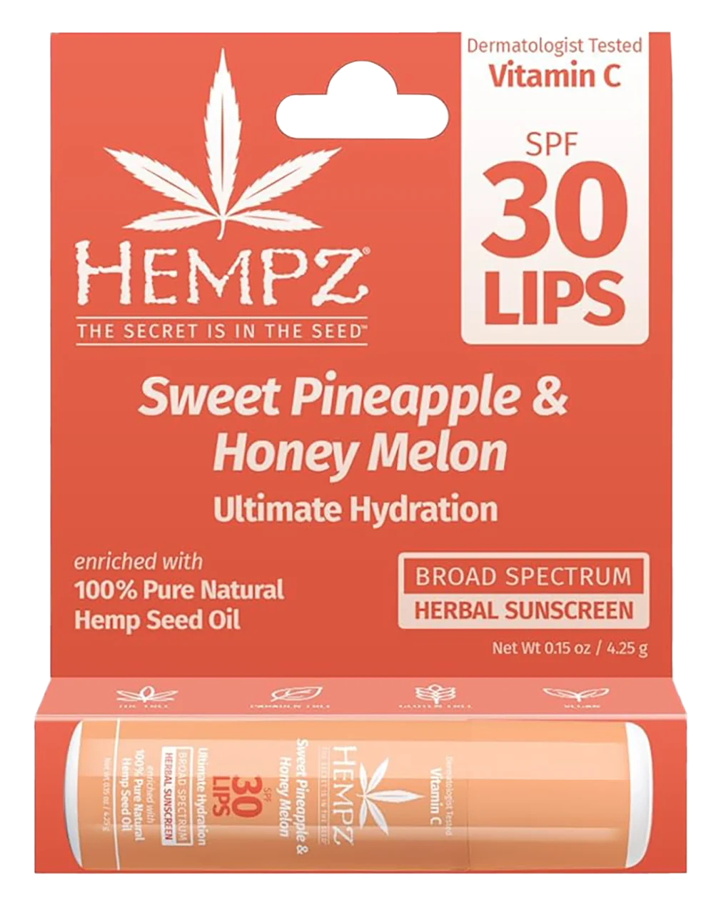 Sweet Pineapple and Honey Melon Lip Balm with SPF 30 - 0.15 oz