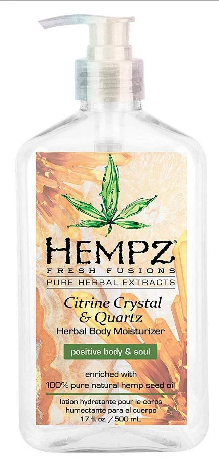 Hempz Citrine Crystal & Quartz Herbal Body Moisturizer - 17 oz