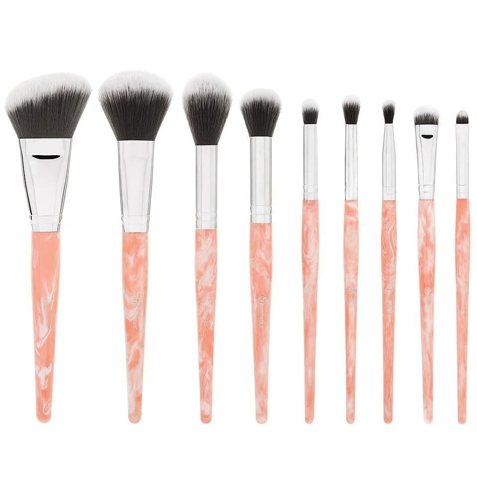 Rose Quartz 9 Piece Brush Set - Rose Quartz