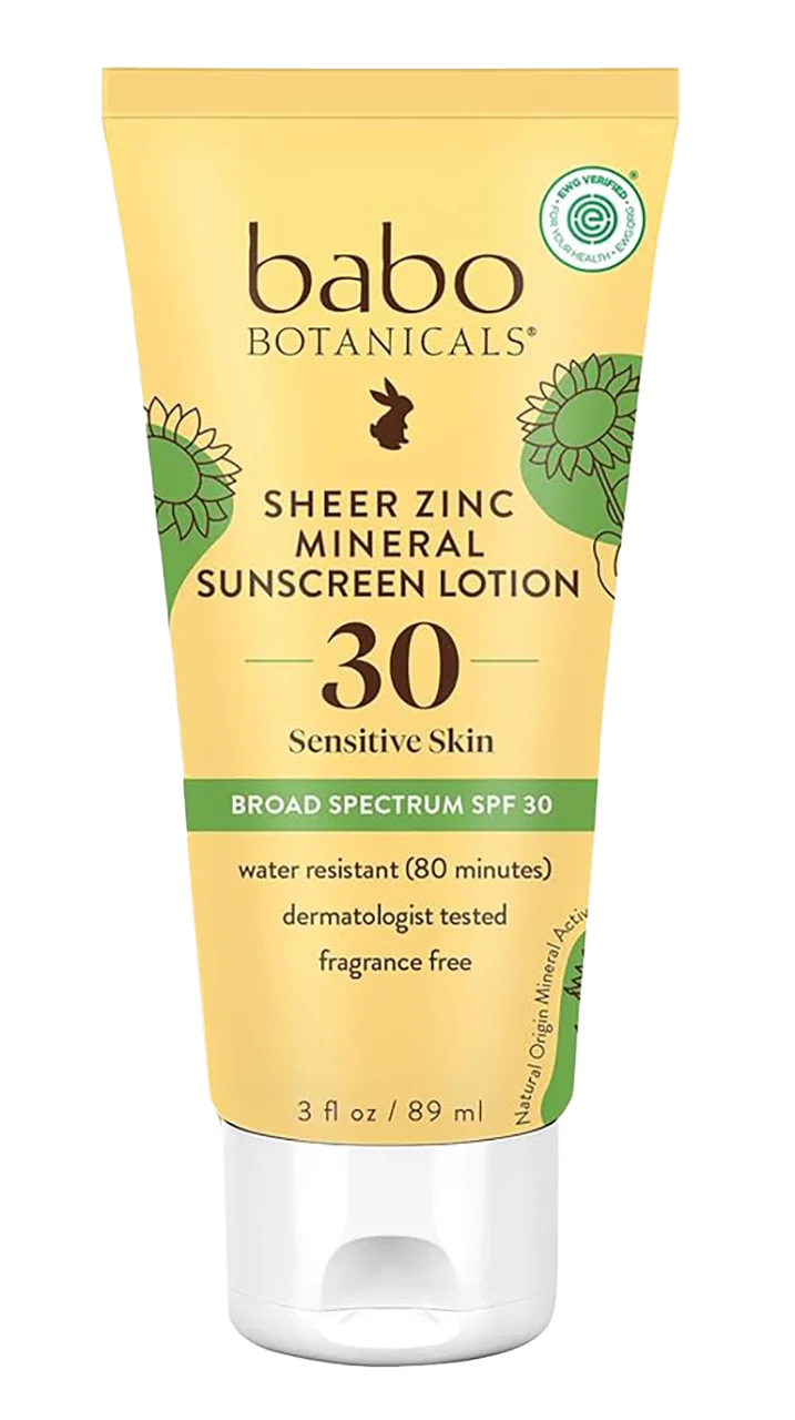 Sheer Zinc Mineral Sunscreen Lotion SPF 30 - 3 oz