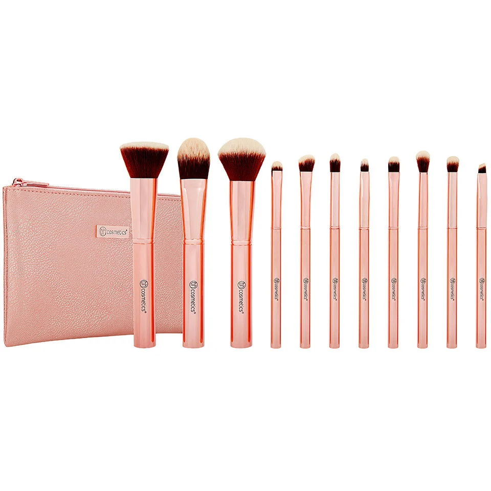 Metal Rose Brush Set - Option : 11 pc