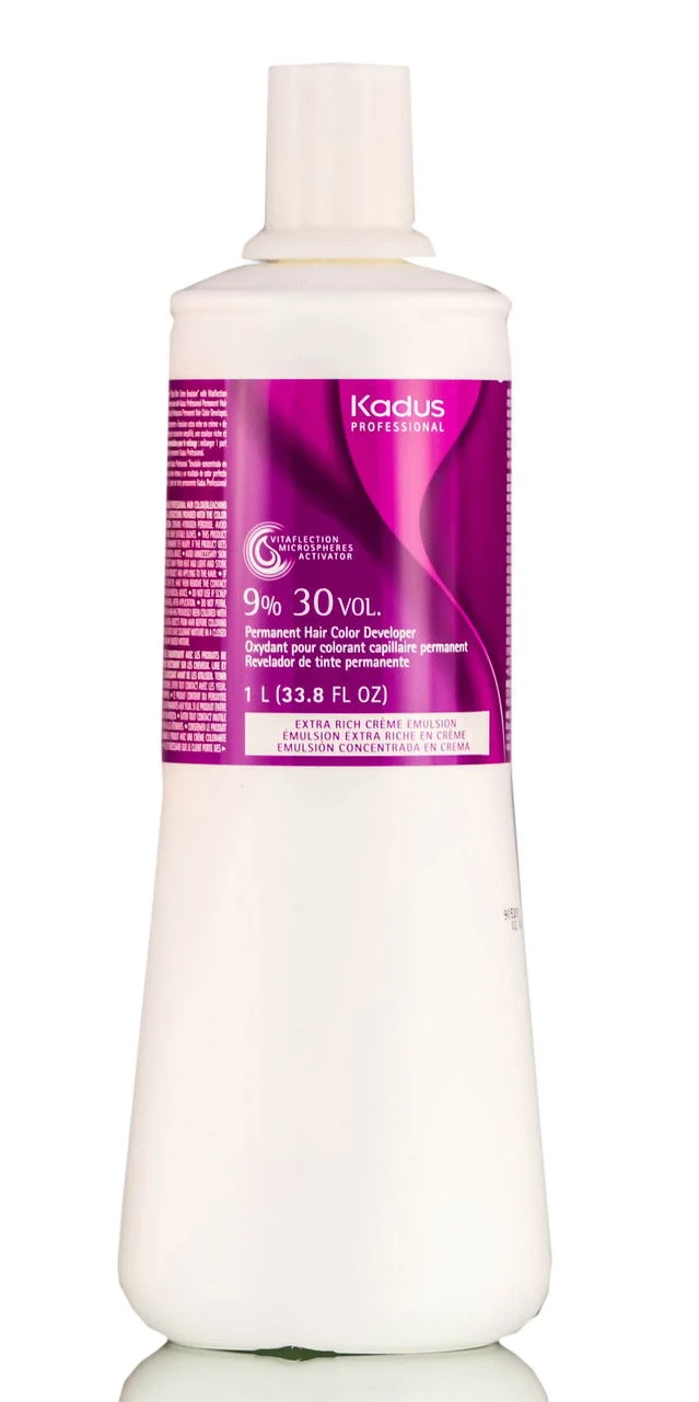 Kadus Professional Permanent Hair Color Developer 9% 30 Vol - 33.8 oz